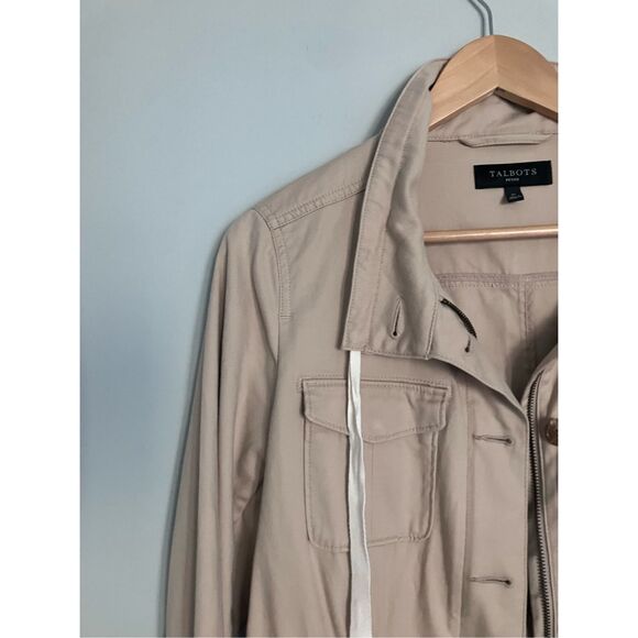 TALBOTS Tan Medium Weight Utility Jacket Size S - Picture 3 of 15